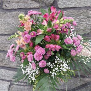 gemischter Strauß in rosa-mit-weiss